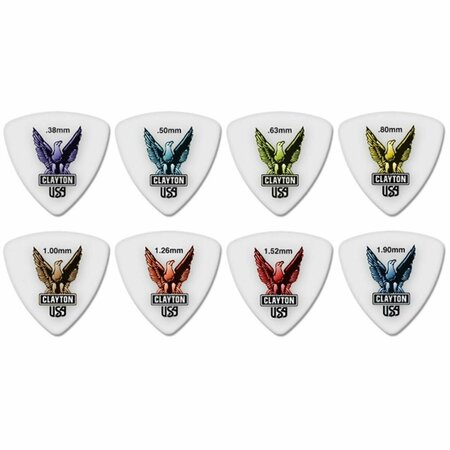 PROPLUS Acetal Polymer Rounded Triangle Guitar Picks, 1.90 mm, 72PK PR130509